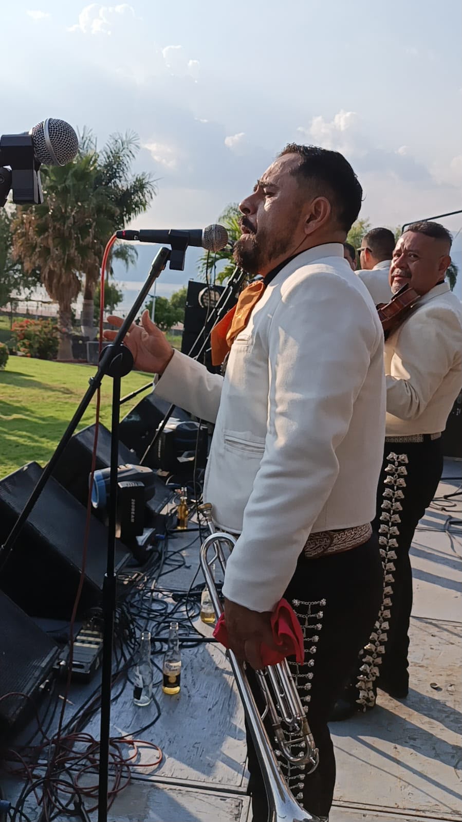 Músicos de mariachi profesional amenizando una celebración en Jalisco