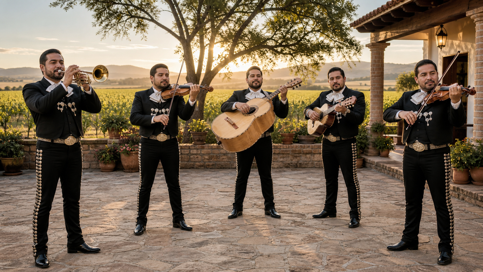 Mariachi tocando en una hacienda de Tala Jalisco